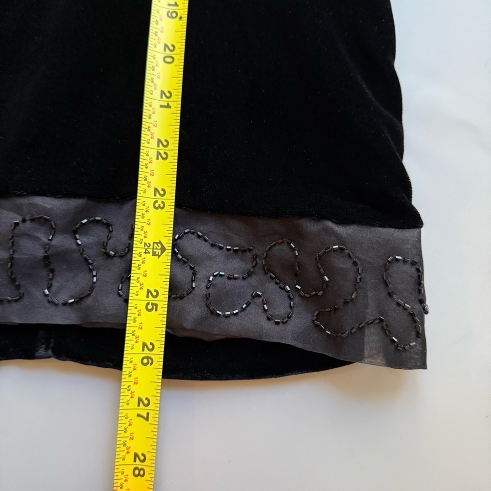Alexandra Bartlett Velvet Jacket Embellished Beaded Trim Black Women’s L - Picture 6 of 8